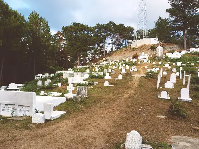 El cementerio de Sagada.