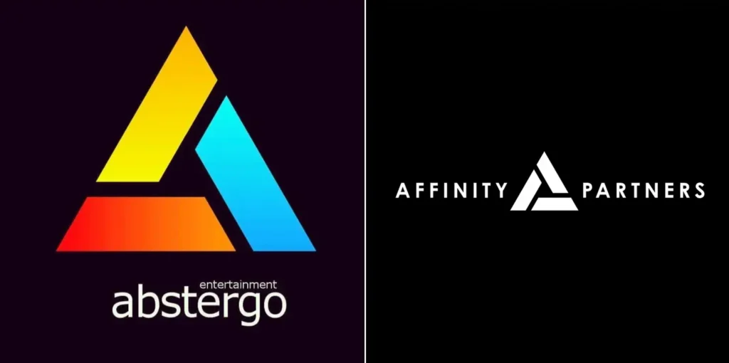 Los logos de Abstergo Entertainment y Affinity Partners se parecen mucho.