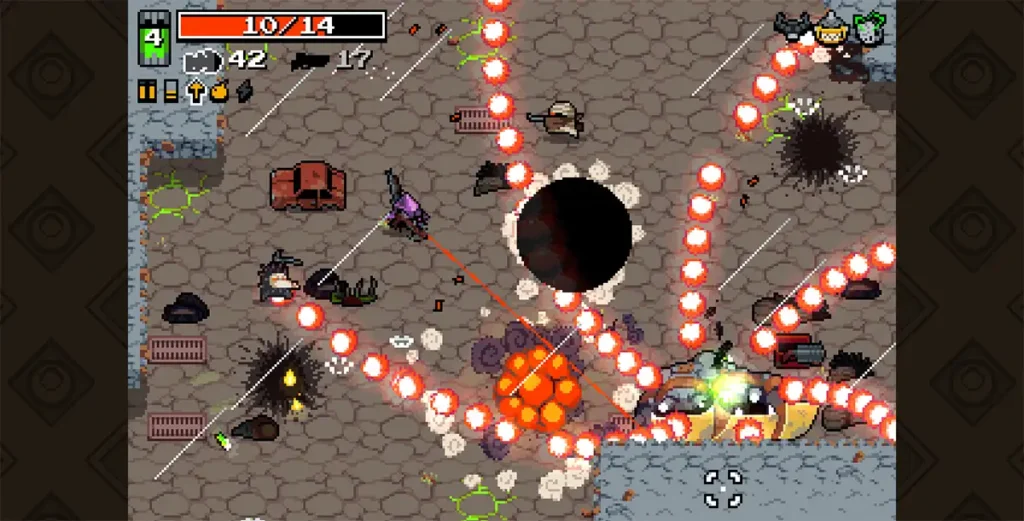 Captura de imagen de Nuclear Throne.