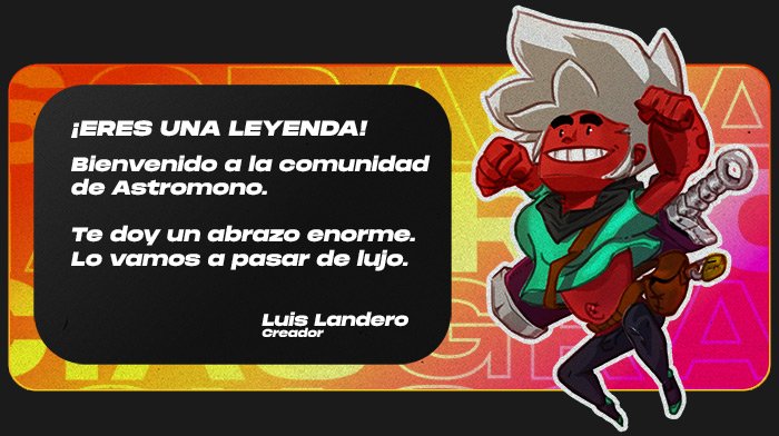 ¡Ahora sí! Te doy la bienvenida a la comunidad de Astromono. ¡Ahora sí! Te doy la bienvenida a la comunidad de Astromono.